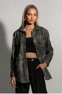 Leather jacket γκρι Leather jacket γκρι