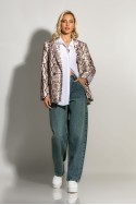 Blazer snake print μπεζ Blazer snake print μπεζ