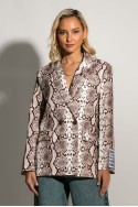 Blazer snake print μπεζ Blazer snake print μπεζ