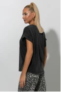 T-shirt με στάμπα cherry ανθρακί