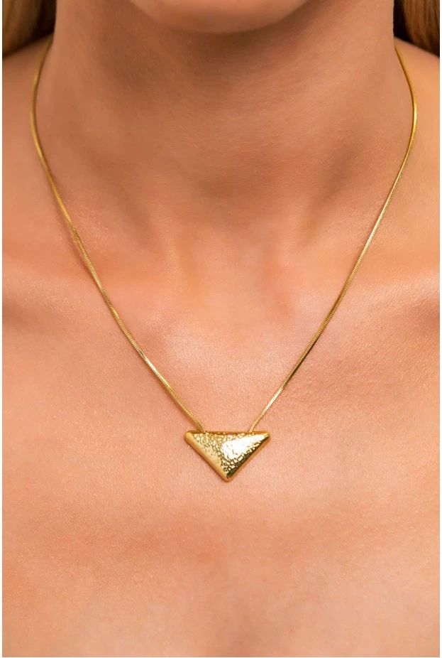 Κολιέ triangle dore χρυσό