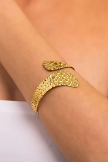 Χειροπέδα golden vein χρυσό