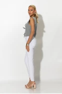 Παντελόνι slim fit push-up λευκό Παντελόνι slim fit push-up λευκό