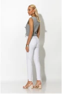 Παντελόνι slim fit push-up λευκό Παντελόνι slim fit push-up λευκό