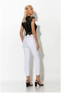 Παντελόνι slim fit λευκό Παντελόνι slim fit λευκό