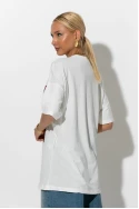T-Shirt με στάμπα two girls λευκό T-Shirt με στάμπα two girls λευκό
