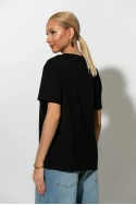 T-Shirt με στάμπα 60's girls μαύρο T-Shirt με στάμπα 60's girls μαύρο
