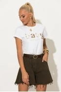 T-shirt με patch baby λευκό
