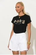 T-shirt με patch baby μαύρο