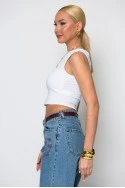 Crop top λευκό