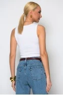 Crop top λευκό