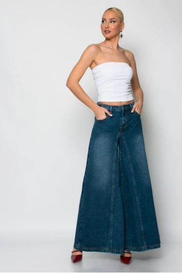 Crop top στράπλες λευκό