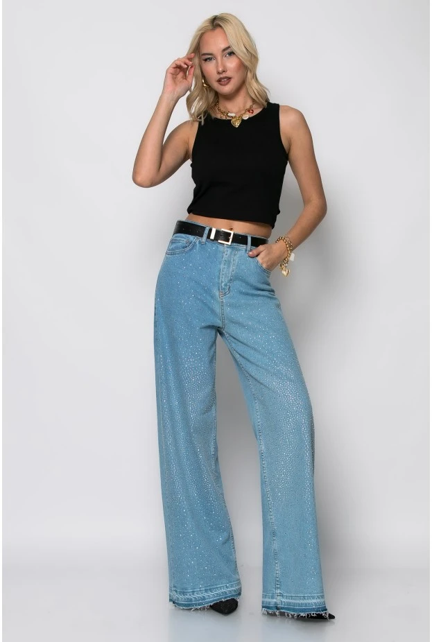 Crop top ριπ με ανοίγματα στην πλάτη μαύρο