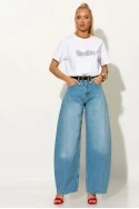 T-shirt με στρας smile λευκό