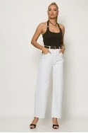 Crop top halter με cups και σφηγκοφωλιά πίσω καφέ