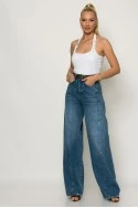 Crop top halter με cups και σφηγκοφωλιά πίσω λευκό