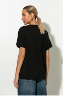 T-shirt με στάμπα λεοπάρ amour μαύρο T-shirt με στάμπα λεοπάρ amour μαύρο