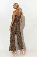Ολόσωμη φόρμα τιραντέ leopard print μπεζ Ολόσωμη φόρμα τιραντέ leopard print μπεζ