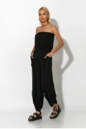 Baggy στράπλες ολόσωμη φόρμα μαύρο Baggy στράπλες ολόσωμη φόρμα μαύρο