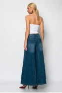 Jean super flare μπλε σκούρο