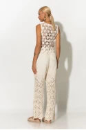 Παντελόνι crochet με ενσωματωμένο σορτς μπεζ Παντελόνι crochet με ενσωματωμένο σορτς μπεζ