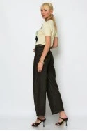 Jean balloon fit καφέ