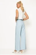 Jean wide leg me strass σιέλ