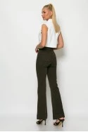 Jean flared fit λεοπάρ καφέ