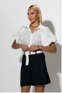 Βερμούδα με zipper ζώνη μπλε Βερμούδα με zipper ζώνη μπλε