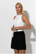 Βερμούδα με zipper ζώνη μαύρο Βερμούδα με zipper ζώνη μαύρο