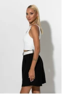 Βερμούδα με zipper ζώνη μαύρο Βερμούδα με zipper ζώνη μαύρο