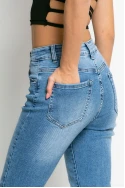 Jean mom fit μπλε Jean mom fit μπλε