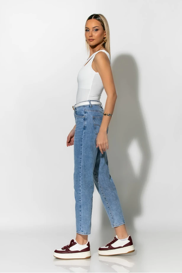Jean loose fit μπλε