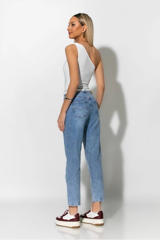 Jean loose fit μπλε