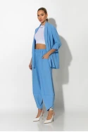 Σετ baggy παντελόνι και blazer σιέλ Σετ baggy παντελόνι και blazer σιέλ
