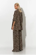 Σετ κιμονό και παντελόνα leopard print μπεζ ανοιχτό Σετ κιμονό και παντελόνα leopard print μπεζ ανοιχτό