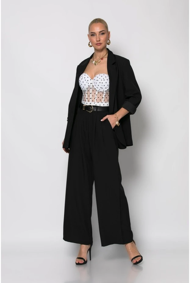 Σετ παντελόνα και blazer μαύρο