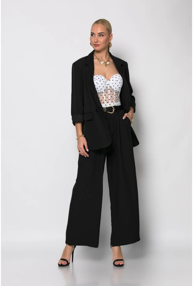 Σετ παντελόνα και blazer μαύρο