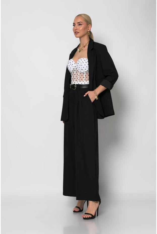 Σετ παντελόνα και blazer μαύρο