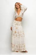 Boho σετ μπολερό και φούστα μπεζ Boho σετ μπολερό και φούστα μπεζ