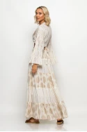 Boho σετ μπολερό και φούστα μπεζ Boho σετ μπολερό και φούστα μπεζ