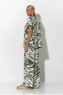 Σετ πουκάμισο και παντελόνι zebra print χακί