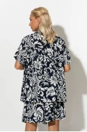 Σετ floral πουκαμίσα και βερμούδα μπλε Σετ floral πουκαμίσα και βερμούδα μπλε