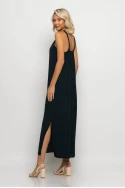 Μίντι φόρεμα knot halter neck μπλε navy
