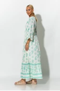 Boho φόρεμα κυπούρ με παγιέτα στην λαιμόκοψη βεραμάν Boho φόρεμα κυπούρ με παγιέτα στην λαιμόκοψη βεραμάν