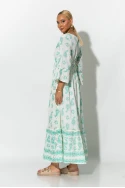 Boho φόρεμα κυπούρ με παγιέτα στην λαιμόκοψη βεραμάν Boho φόρεμα κυπούρ με παγιέτα στην λαιμόκοψη βεραμάν
