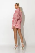 Floral πουκαμίσα με γραβάτα ροζ Floral πουκαμίσα με γραβάτα ροζ