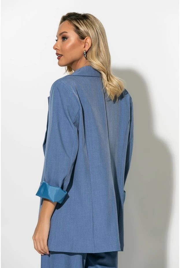 Blazer με φόδρα γκρισιέλ