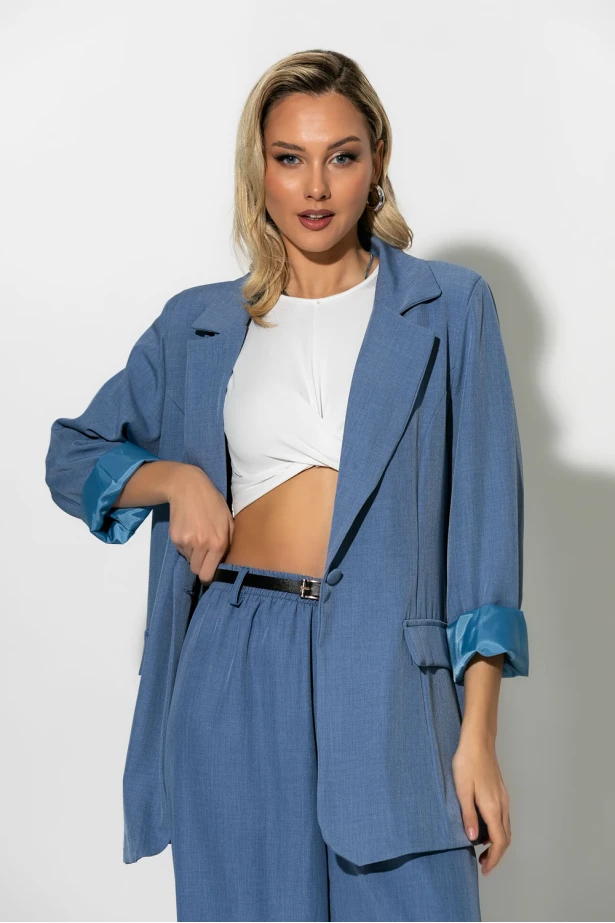 Blazer με φόδρα γκρισιέλ Blazer με φόδρα γκρισιέλ