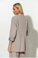 Blazer με φόδρα μπεζ Blazer με φόδρα μπεζ